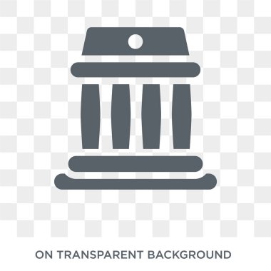 federalizm simgesi. Amerika Birleşik Devletleri koleksiyonundan şeffaf arka plan trendy düz vektör federalizm simgesi. Web ve mobil için yüksek kaliteli dolu federalizm sembolü kullanımı