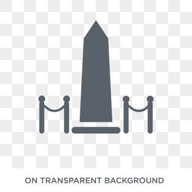 Washington Anıtı simgesi. Trendy düz vektör Amerika Birleşik Devletleri koleksiyonundan şeffaf arka plan üstünde Washington Anıtı kutsal kişilerin resmi. Yüksek kaliteli Washington Anıtı simge kullanımı web için dolu ve