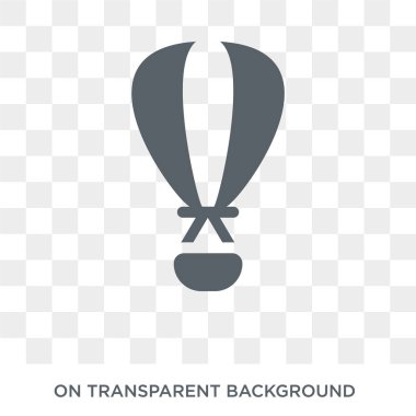 Hot air balloon icon. Hot air balloon design concept from  collection. Simple element vector illustration on transparent background.