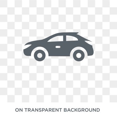 hatchback simgesi. hatchback tasarım konsepti ulaşım koleksiyonundan. Basit öğe vektör çizim şeffaf arka plan üzerinde.