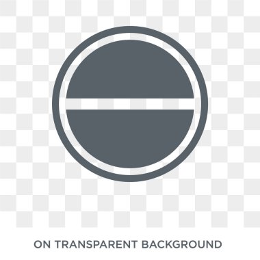 Hiçbir giriş işareti simgesi. Trendy düz trafik işareti koleksiyonundan şeffaf arka plan üzerinde herhangi bir giriş işareti simge vektör. Yüksek kaliteli web ve mobil giriş işareti sembol işime dolu