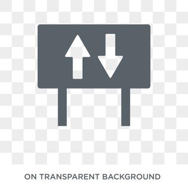 Otoban işareti simgesi. Trafik işareti koleksiyonundan şeffaf arka plan trendy düz vektör Otoban işareti simgesi. Otoban işareti simge kullanımı web ve mobil için yüksek kaliteli dolu