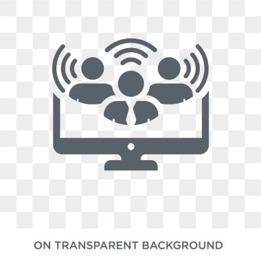 Influencer icon. Trendy flat vector Influencer icon on transparent background from Technology collection. High quality filled Influencer symbol use for web and mobile