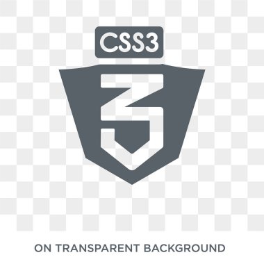 CSS3 icon. Trendy flat vector CSS3 icon on transparent background from Technology collection. High quality filled CSS3 symbol use for web and mobile