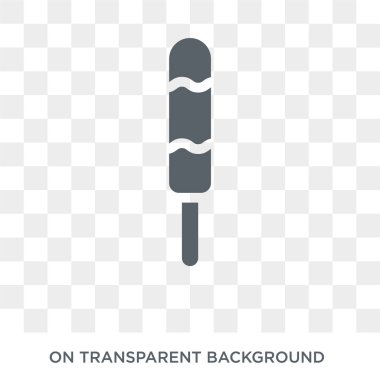 Buz pop ikonu. Buz pop tasarım konsepti koleksiyonundan. Basit öğe vektör çizim şeffaf arka plan üzerinde.