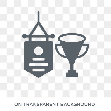 Başarı bayrak simgesi. Başarı bayrak başarı koleksiyonundan kavram tasarlayın. Basit öğe vektör çizim şeffaf arka plan üzerinde.