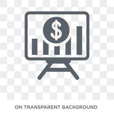 Artış simgesi. Artış tasarım konsepti koleksiyonundan. Basit öğe vektör çizim şeffaf arka plan üzerinde.