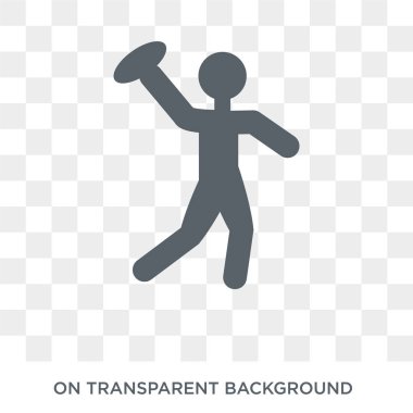 dodgeball icon. Trendy flat vector dodgeball icon on transparent background from sport collection. High quality filled dodgeball symbol use for web and mobile