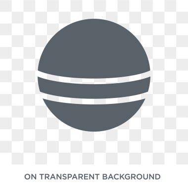 Top simgesi. Trendy düz vektör spor koleksiyonundan şeffaf arka plan üstünde kutsal kişilerin resmi topu. Topu simge kullanımı web ve mobil için yüksek kaliteli dolu