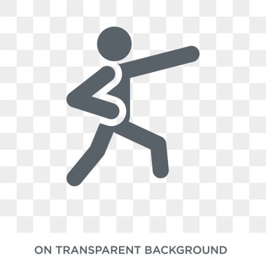 Aikido simgesi. Trendy düz vektör spor koleksiyonundan şeffaf arka plan üstünde kutsal kişilerin resmi aikido. Yüksek kaliteli dolu aikido simge kullanımı için web ve hareket eden