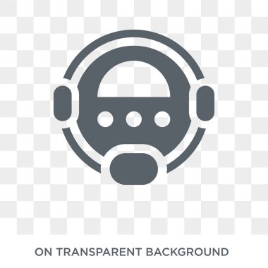 Robot elektrikli süpürge simgesi. Akıllı ev koleksiyonundan şeffaf arka plan trendy düz vektör Robot elektrik süpürgesi simgesi. Robot elektrikli süpürge simge kullanımı web ve mobil için yüksek kaliteli dolu