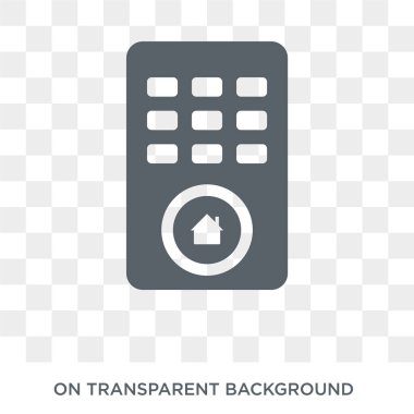 Akıllı ev konsolu simgesini. Trendy düz vektör akıllı ev konsolu simgesine akıllı ev koleksiyonundan şeffaf arka plan. Yüksek kaliteli web ve mobil için akıllı ev konsolu sembol kullanma dolu