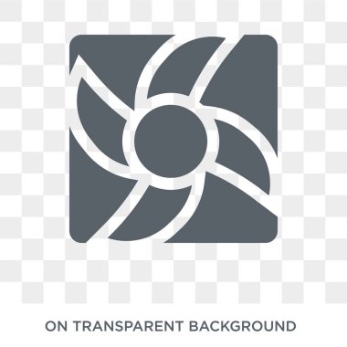 Soğutucu simgesi. Akıllı ev koleksiyonundan şeffaf arka plan üzerinde Trendy düz vektör Soğutucu simgesi. Web ve mobil cihazlar için yüksek kaliteli dolu Soğutucu sembol kullanımı