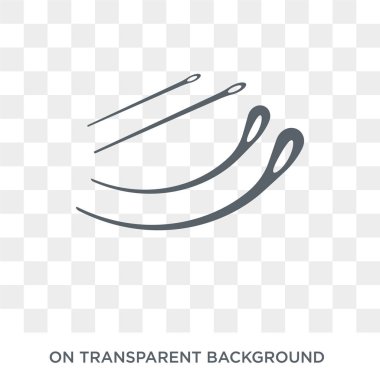 Dikiş iğneler simgesi. Dikiş iğneler Sew koleksiyonundan kavram tasarlayın. Basit öğe vektör çizim şeffaf arka plan üzerinde.