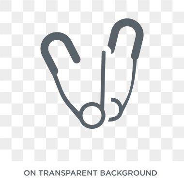 PIN simgesi. PIN tasarım konsepti koleksiyonundan. Basit öğe vektör çizim şeffaf arka plan üzerinde.