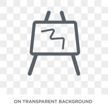 Çizim kurulu simgesi. Silbaştan tasarım konsepti Sew koleksiyonundan. Basit öğe vektör çizim şeffaf arka plan üzerinde.