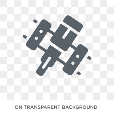 Hubble Uzay Teleskobu simgesi. Hubble Uzay Teleskobu tasarım konsepti astronomi koleksiyonundan. Basit öğe vektör çizim şeffaf arka plan üzerinde.