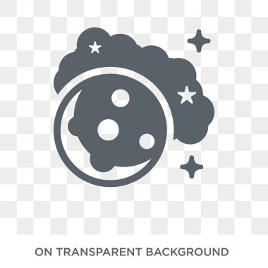 Blue Moon icon. Blue Moon design concept from Astronomy collection. Simple element vector illustration on transparent background.