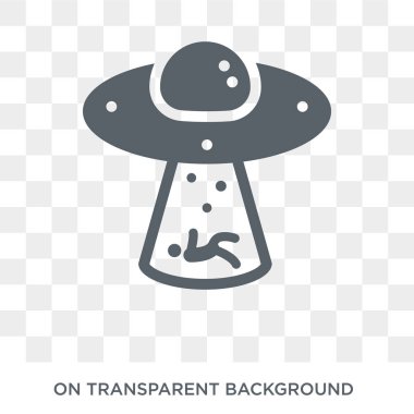 Kaçırılma simgesi. Astronomi koleksiyonundan kaçırılma tasarım konsepti. Saydam arka planda basit eleman vektör çizimi.