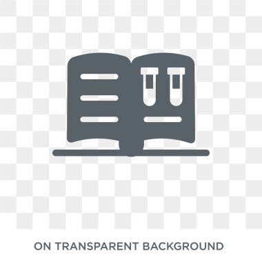 Bilim kitap simgesi. Bilim koleksiyonundan tasarım kavramı kitap. Basit öğe vektör çizim şeffaf arka plan üzerinde.