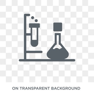 Laboratuvar simgesi. Laboratuvar tasarım konsepti koleksiyonundan. Basit öğe vektör çizim şeffaf arka plan üzerinde.