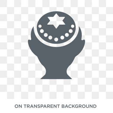 Takke simgesi. Din koleksiyonundan şeffaf arka plan trendy düz vektör takke simgesi. Yüksek kaliteli takke simge kullanımı web ve mobil için dolu