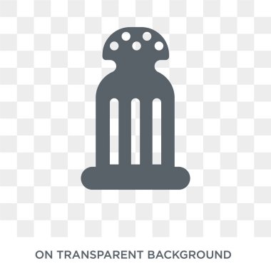 Dini tuz simgesi. Trendy düz vektör dini tuz üstünde kutsal kişilerin resmi din koleksiyonundan şeffaf arka plan. Yüksek kaliteli web ve mobil için dini tuz simge kullanımı dolu