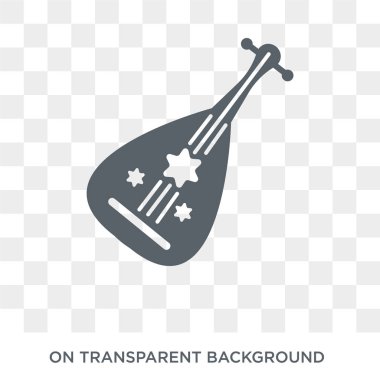 Ud simgesi. Din koleksiyonundan şeffaf arka plan trendy düz vektör Oud simgesi. Web ve mobil cihazlar için yüksek kaliteli dolu Ud sembolü kullanımı