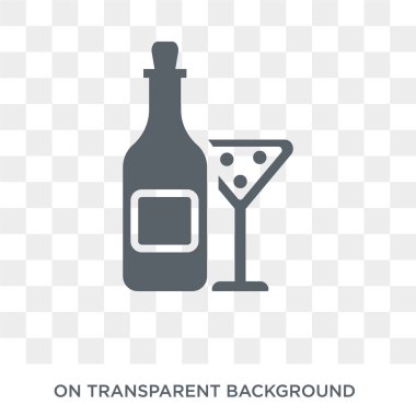 İbranice şarap simgesi. Trendy düz vektör din koleksiyonundan şeffaf arka plan üstünde kutsal kişilerin resmi İbranice şarap. İbranice şarap simge kullanımı web ve mobil için yüksek kaliteli dolu