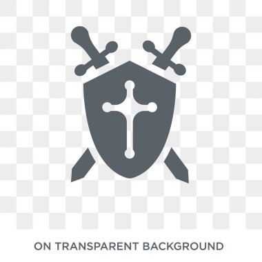 Crusade icon. Trendy flat vector Crusade icon on transparent background from Religion  collection. High quality filled Crusade symbol use for web and mobile clipart