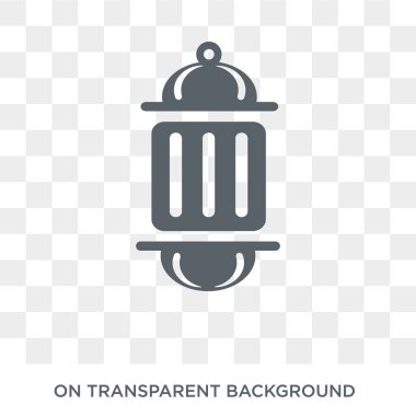 Arapça lamba simgesi. Trendy düz vektör din koleksiyonundan şeffaf arka plan üstünde kutsal kişilerin resmi Arapça lamba. Arapça lamba simge kullanımı web ve mobil için yüksek kaliteli dolu