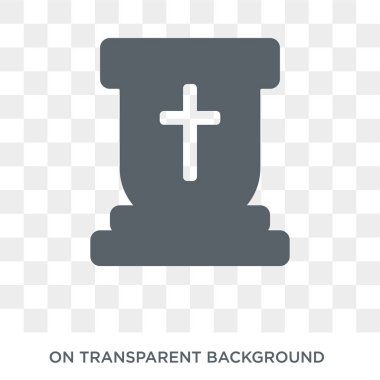 Tribün simgesi. Trendy düz vektör din koleksiyonundan şeffaf arka plan üstünde kutsal kişilerin resmi Tribün. Yüksek kaliteli Tribune simge kullanımı web ve mobil için dolu