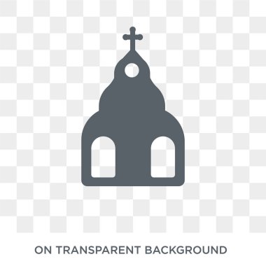 Tapınak simgesi. Trendy düz vektör din koleksiyonundan şeffaf arka plan üstünde kutsal kişilerin resmi tapınak. Yüksek kaliteli web ve mobil için tapınak sembolü kullanın dolu