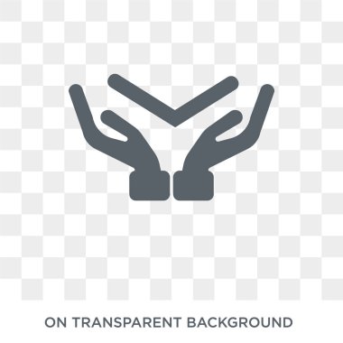 Simge için dua ediyorum. Trendy düz vektör din koleksiyonundan şeffaf arka plan üstünde kutsal kişilerin resmi dua et. Pray simge kullanımı web ve mobil için yüksek kaliteli dolu