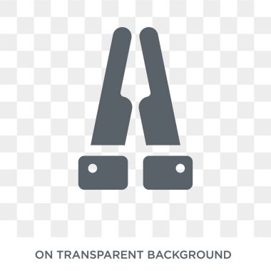 Faith icon. Trendy flat vector Faith icon on transparent background from Religion collection. High quality filled Faith symbol use for web and mobile