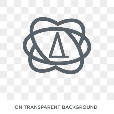 agnostisizm simgesi. Din koleksiyonundan şeffaf arka plan trendy düz vektör agnostisizm simgesi. Web ve mobil cihazlar için yüksek kaliteli dolu agnostisizm sembolü kullanımı