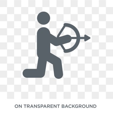 İnsanlar iskambil okçuluk simgesi simgesi. Trendy düz vektör okçuluk simgesi eğlence oyunları Collection şeffaf arka plan üzerinde oynayanlar. Yüksek kaliteli okçuluk simge kullanımı için oynayan insanlar dolu