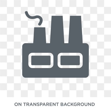 Industrial park icon. Industrial park design concept from Real estate collection. Simple element vector illustration on transparent background.