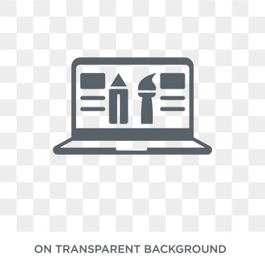 Web Tasarım simgesi. Trendy düz vektör Web Tasarım Icon programlama koleksiyonundan şeffaf arka plan üzerinde. Yüksek kaliteli Web Tasarım simge kullanımı web ve mobil için dolu