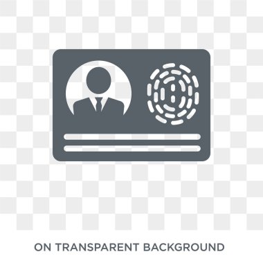 Biyometrik kimlik simgesi. Programlama koleksiyonundan şeffaf arka plan trendy düz vektör biyometrik kimlik simgesi. Biyometrik kimlik simge kullanımı web için yüksek kaliteli dolu