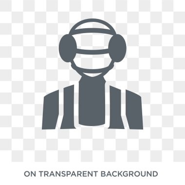 Güreş simgesi. Trendy düz vektör meslekler koleksiyonundan şeffaf arka plan üstünde kutsal kişilerin resmi güreş. Güreş simge kullanımı web ve mobil için yüksek kaliteli dolu