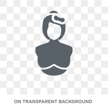 Doğum uzmanı ve jinekolog simgesi. Trendy düz vektör simge meslekler koleksiyonundan şeffaf arka plan üzerinde Doğum uzmanı ve jinekolog. Doğum uzmanı ve jinekolog kaliteli dolu