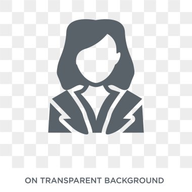 İnsan kaynakları uzmanı simgesi. Trendy düz vektör meslekler koleksiyonundan şeffaf arka plan üstünde kutsal kişilerin resmi İK uzmanı. İnsan kaynakları uzmanı simge kullanımı web ve mobil için yüksek kaliteli dolu