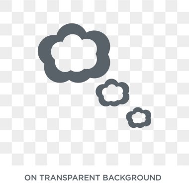 Konuşma kabarcıkları simgesi. Konuşma kabarcıkları koleksiyondan tasarım kavramı. Saydam arka planda basit eleman vektör çizimi.