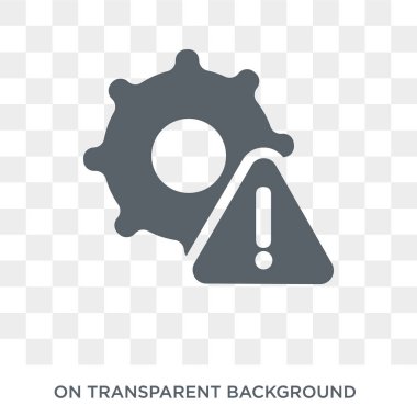 Sorun simgesi. Sorun tasarım konsepti koleksiyonundan. Basit öğe vektör çizim şeffaf arka plan üzerinde.