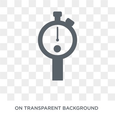 Ölçer simgesi. Ölçüm tasarım konsepti koleksiyonundan. Basit öğe vektör çizim şeffaf arka plan üzerinde.