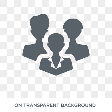 İnsanlar simgesi. İnsanlar koleksiyonundan kavram tasarlayın. Basit öğe vektör çizim şeffaf arka plan üzerinde.