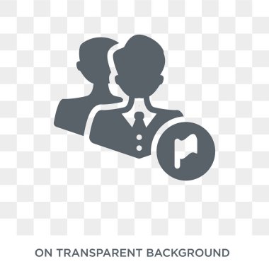 Seçimleri simgesi için aday. Siyasi koleksiyonundan seçimleri tasarım konsepti için aday. Basit öğe vektör çizim şeffaf arka plan üzerinde.