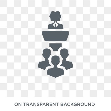 Tartışma simgesi. Tartışma tasarım konsepti koleksiyonundan. Basit öğe vektör çizim şeffaf arka plan üzerinde.