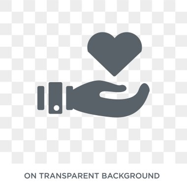 Sadaka simgesi. Sadaka tasarım konsepti koleksiyonundan. Basit öğe vektör çizim şeffaf arka plan üzerinde.